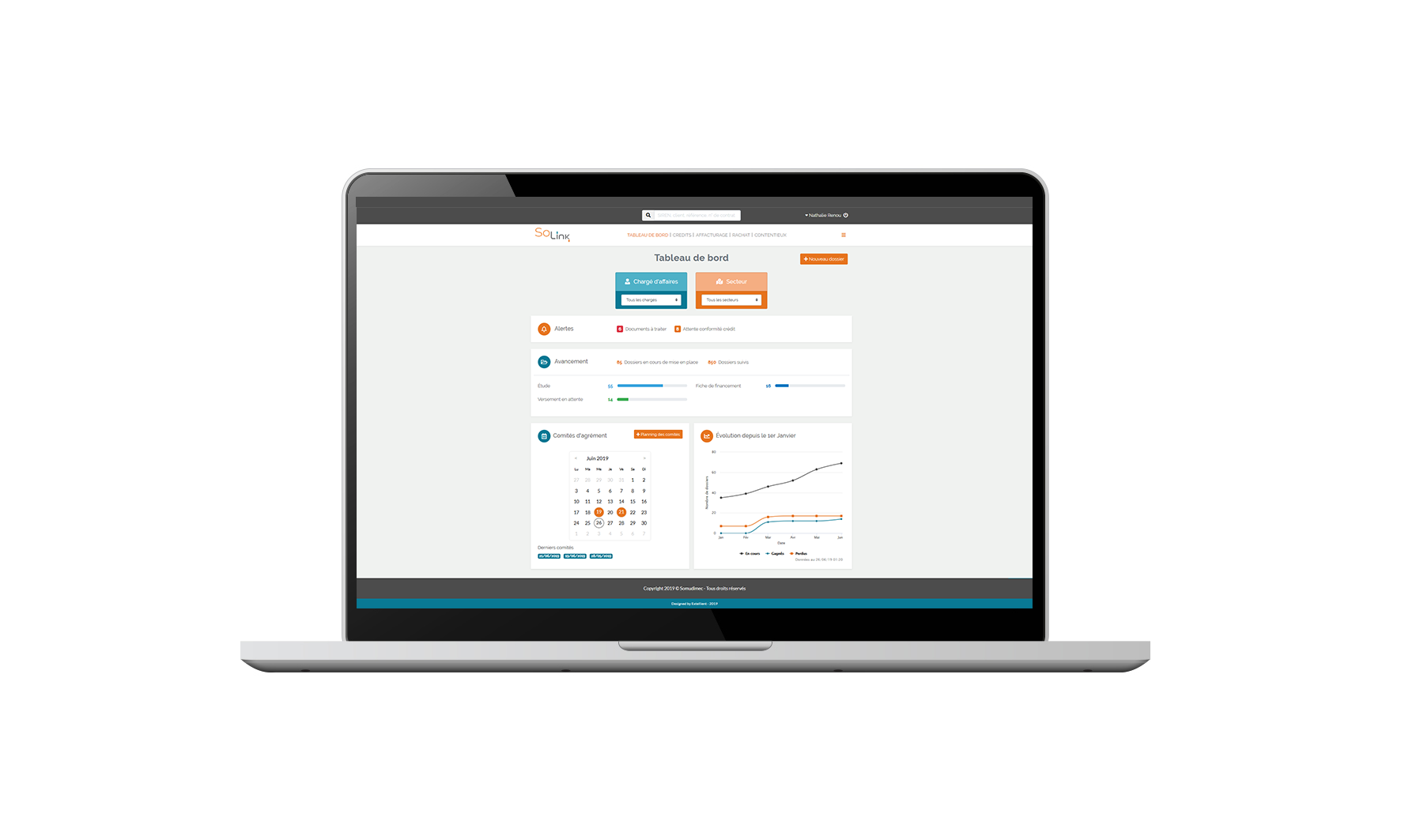 Plate-forme de gestion de dossiers de financement